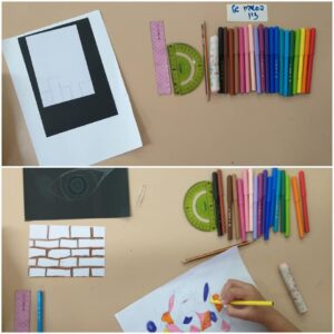 Pencil-case and paper as a studio - nona orbach